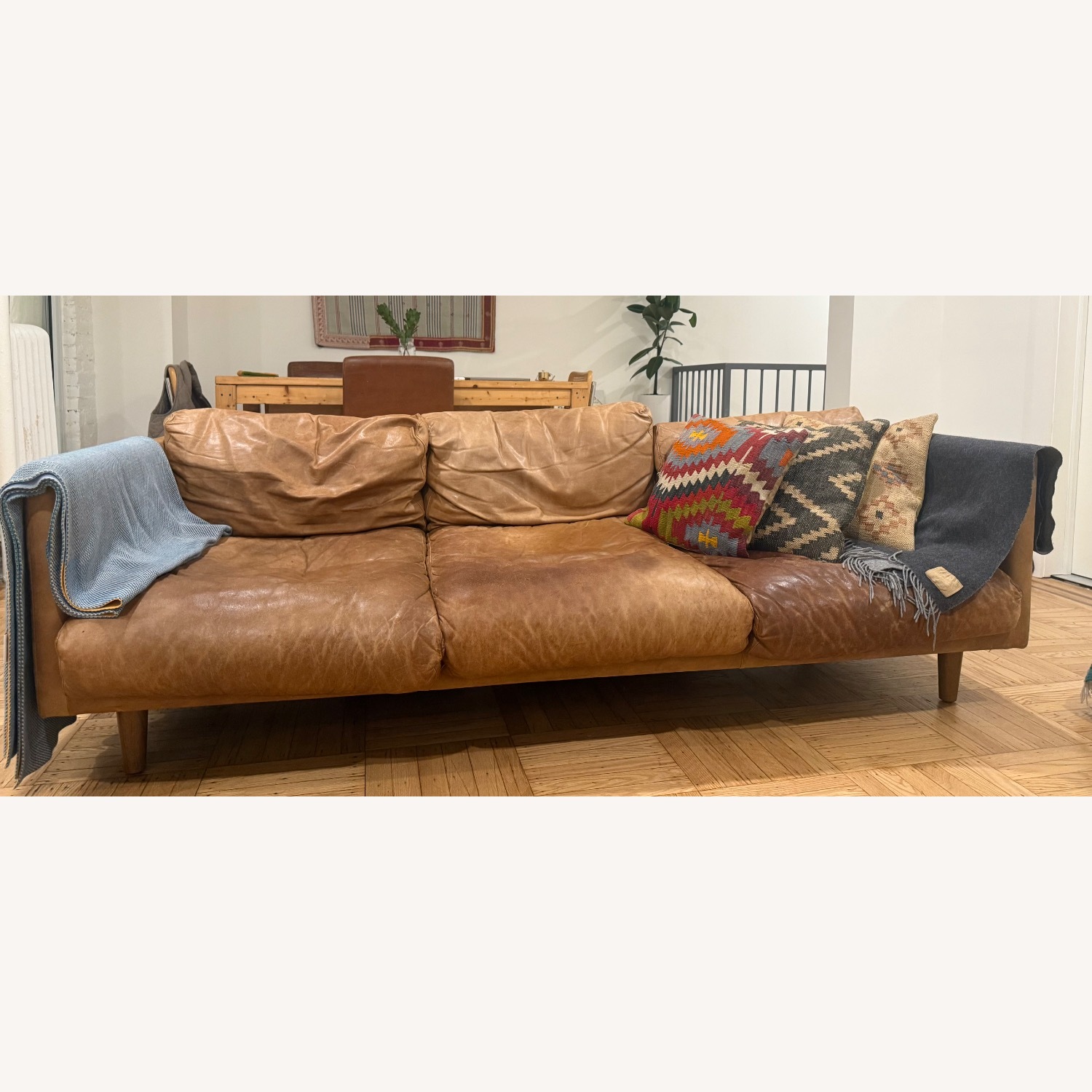 Article Nirvana Light Brown Leather 3+ Seater Sofa - image-2