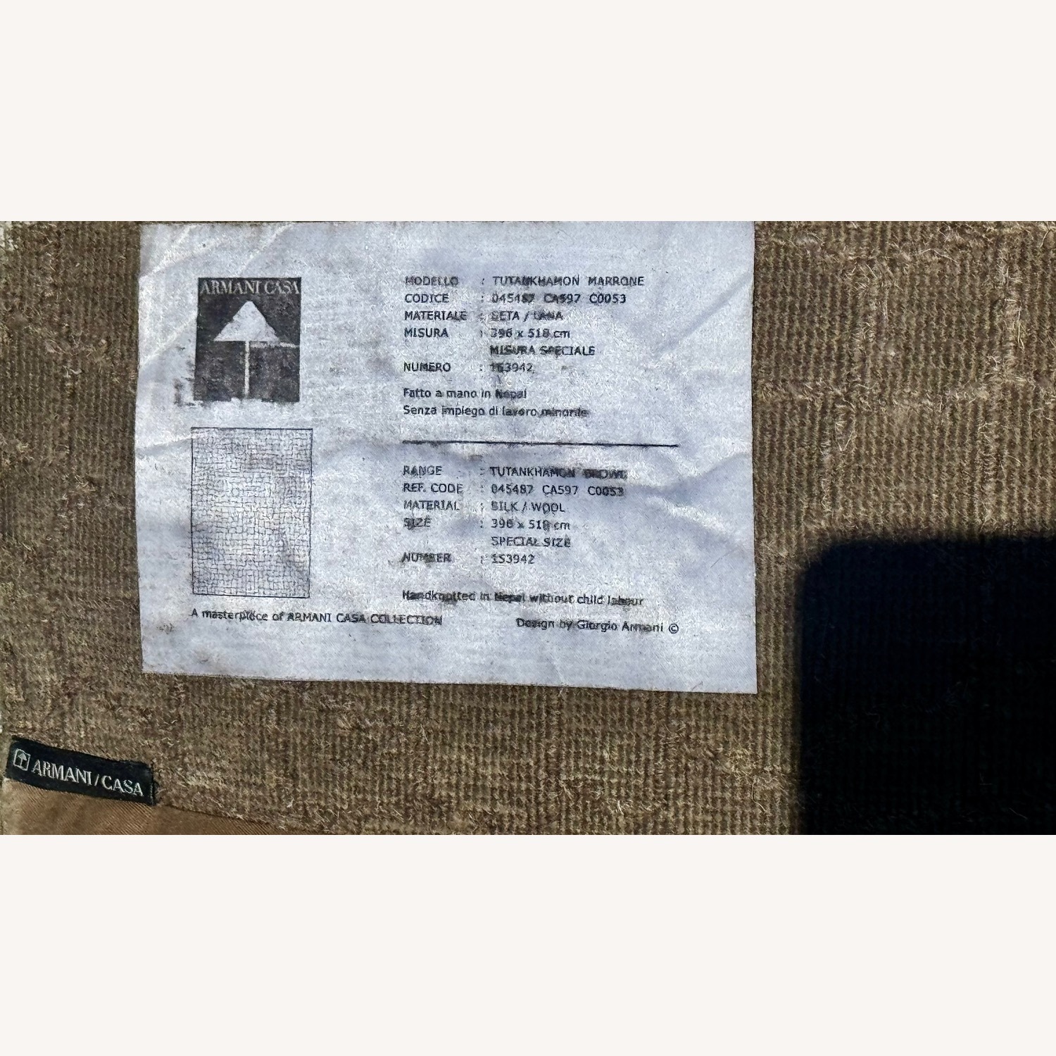 Armani Casa Tutankhamon Dark Brown Area Rug 12' x 15' - image-4