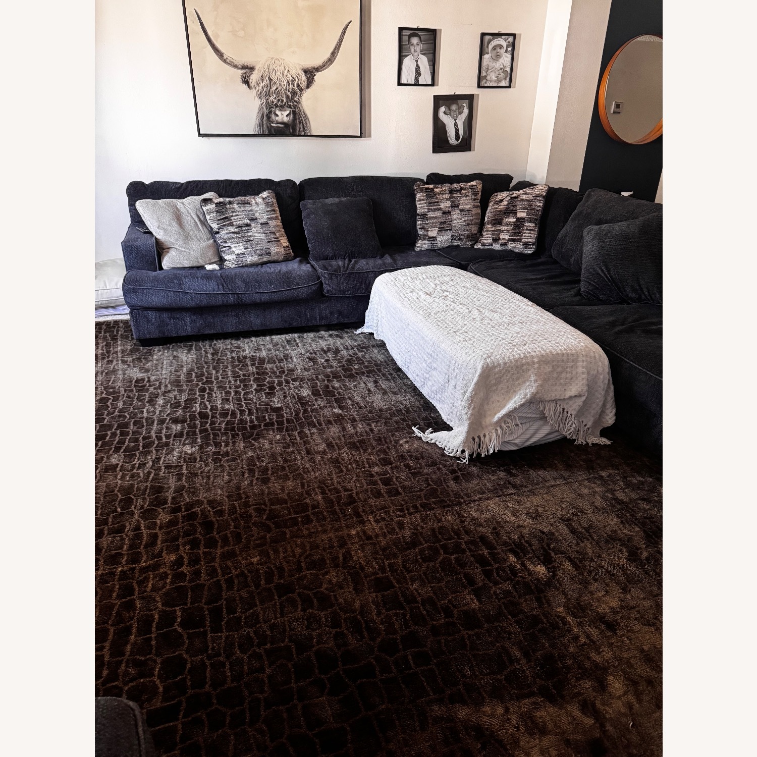 Armani Casa Tutankhamon Dark Brown Area Rug 12' x 15' - image-8