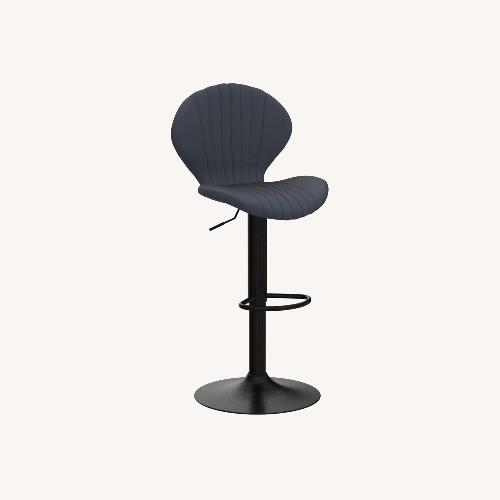 Used Amazon Dark Gray Faux Leather Stools for sale on AptDeco