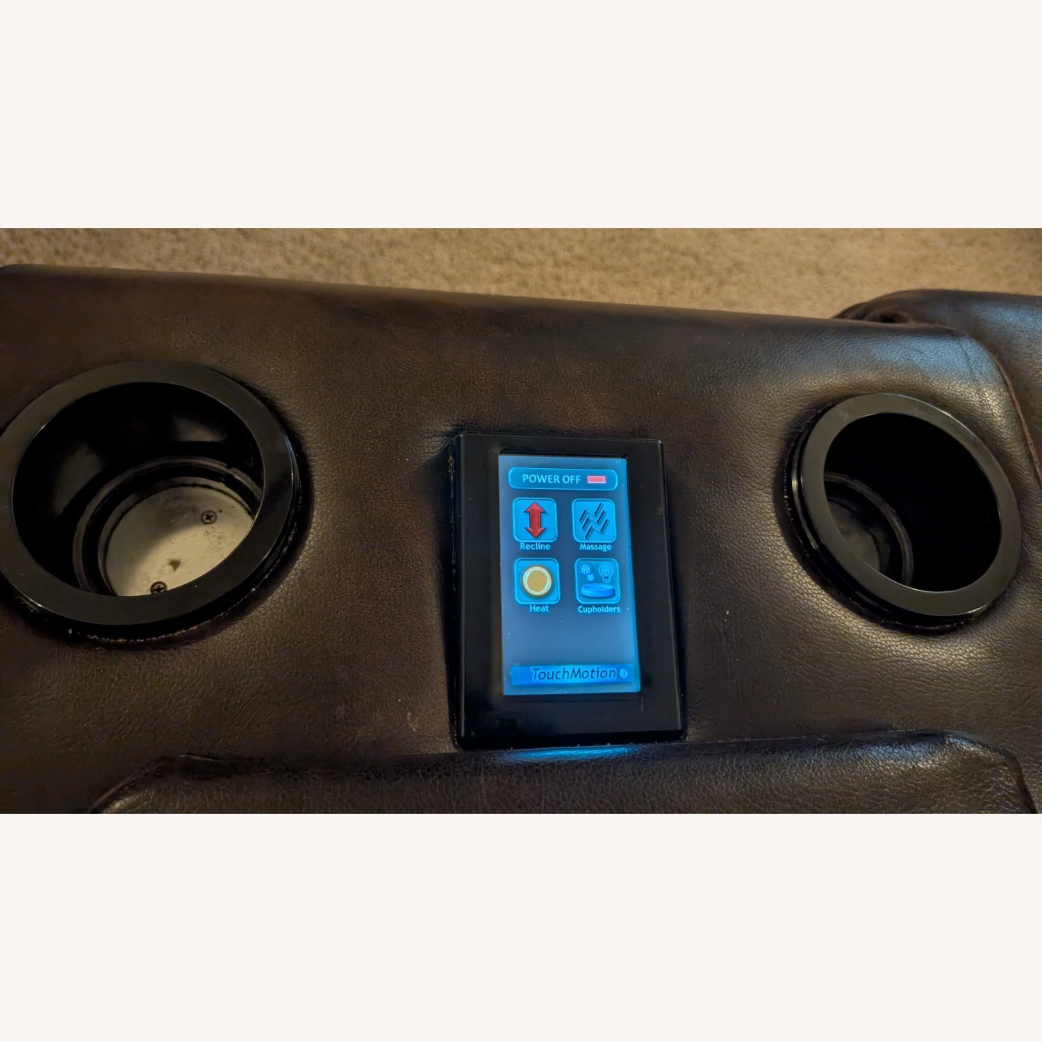 Reclining Media Sectional W Console - image-6