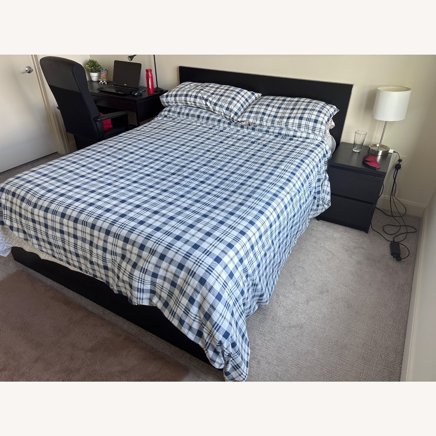 IKEAMALM Black Queen Bed  - image-3