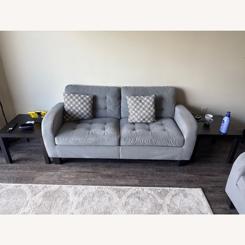 Used Light Gray Fabric 3+ Seater Sofa for sale on AptDeco