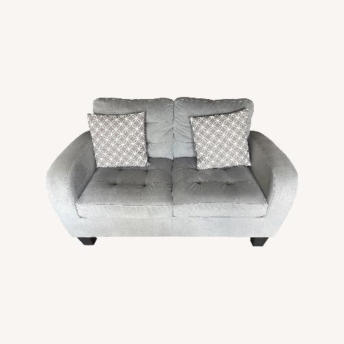Used Light Gray Fabric 2 Seater Sofa for sale on AptDeco