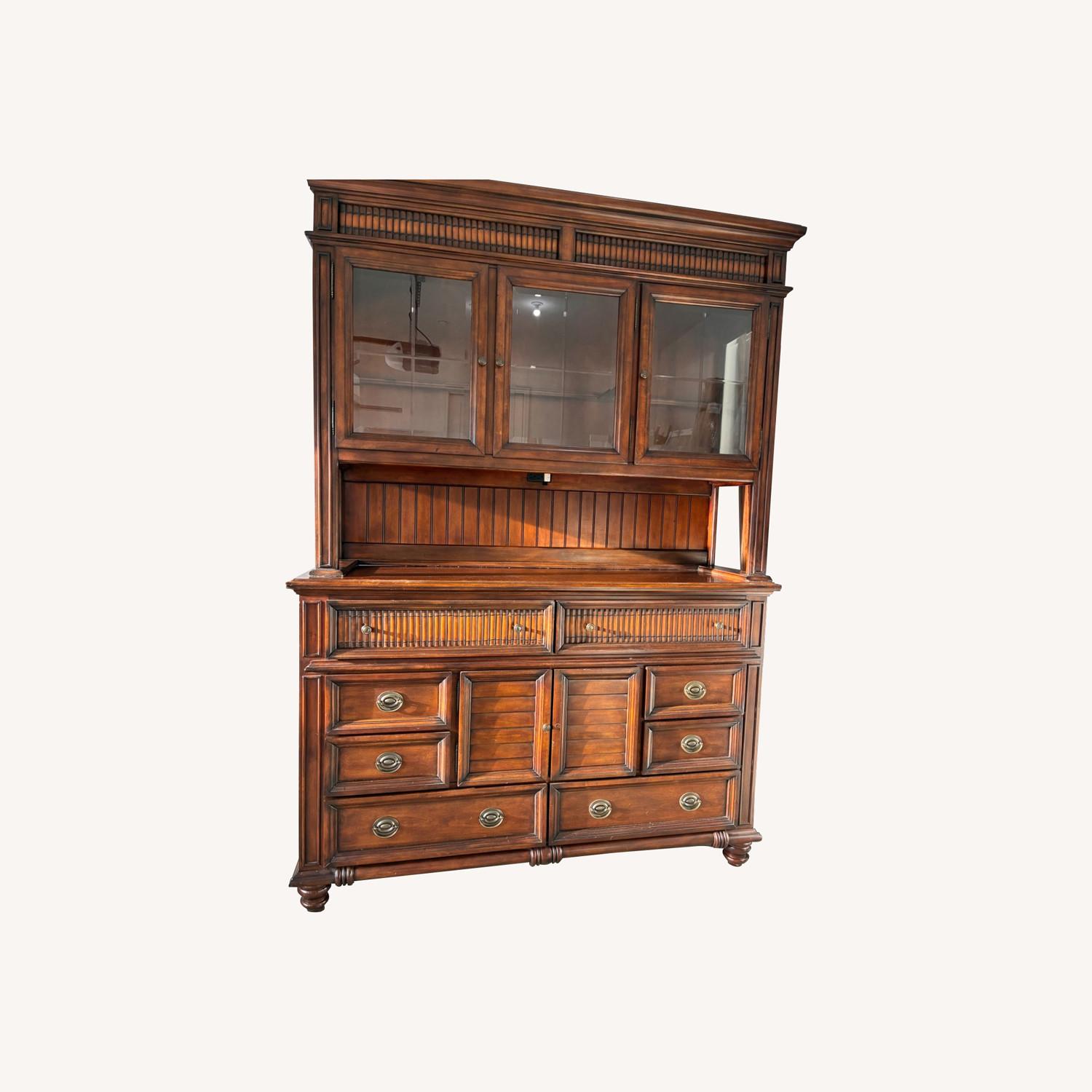 China Cabinet and Hutch  - image-0