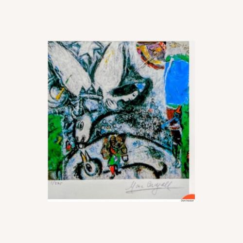 Used Vintage Marc Chagall Circus Signed Embossed Stamp for sale on AptDeco