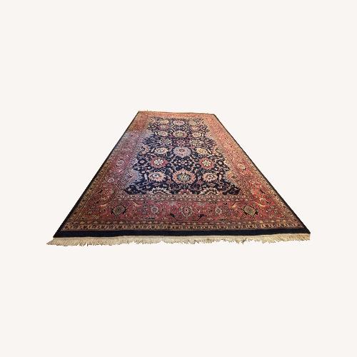 Used Rust/Navy Blue, Geometric Pattern for sale on AptDeco