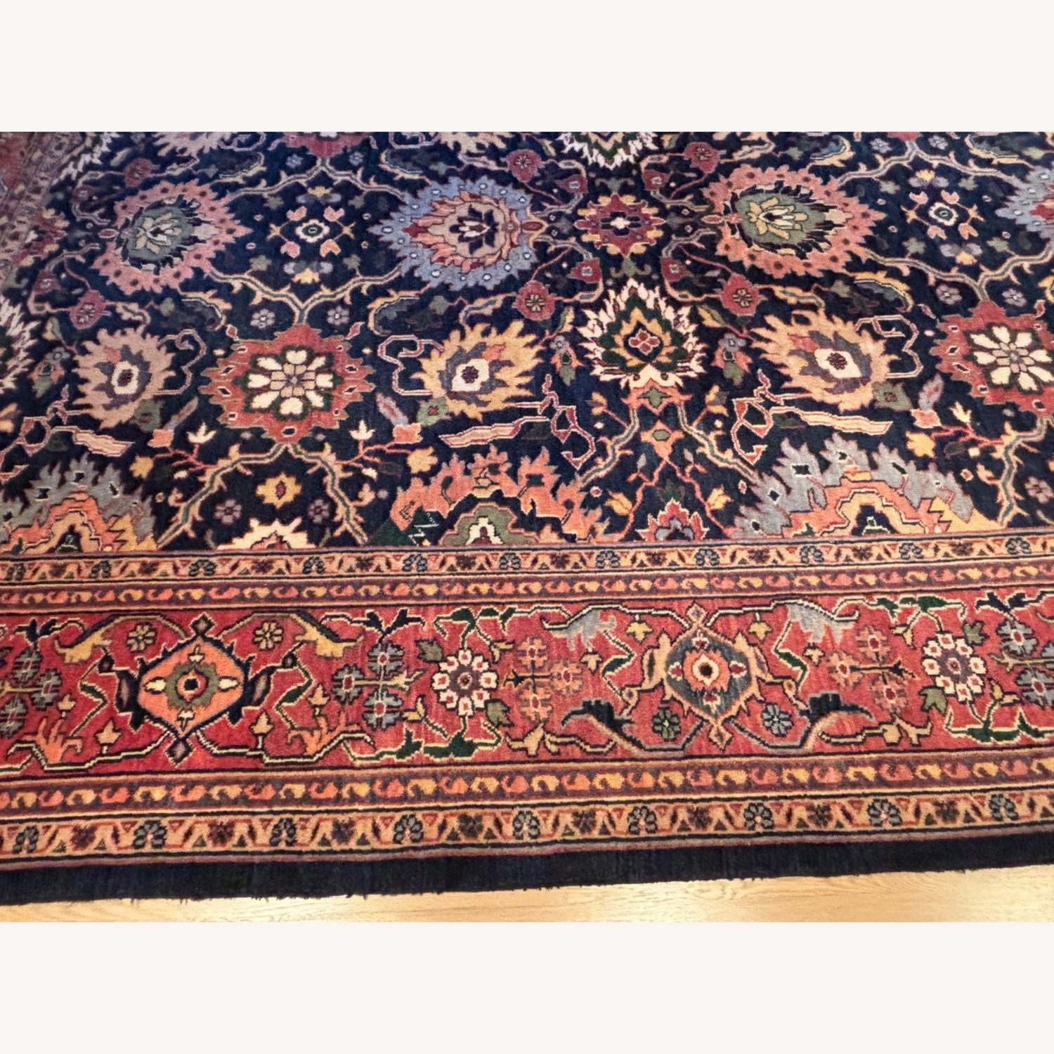 Rust/Navy Blue, Geometric Pattern - image-5