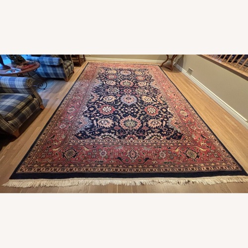 Used Rust/Navy Blue, Geometric Pattern for sale on AptDeco