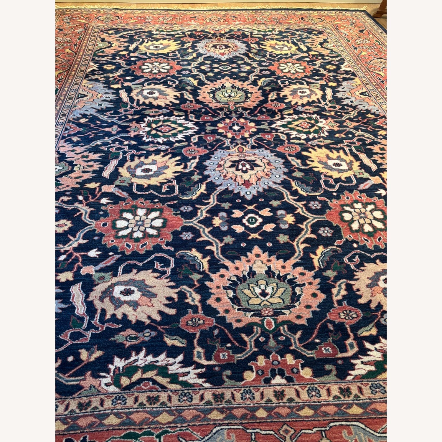 Rust/Navy Blue, Geometric Pattern - image-4