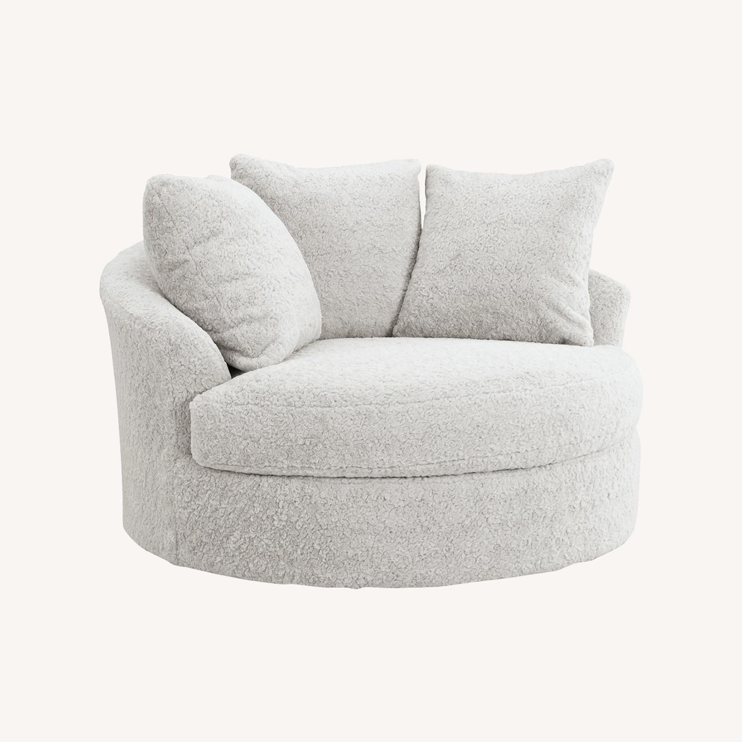 Snodoodle Oversized Swivel Accent Chair - image-0