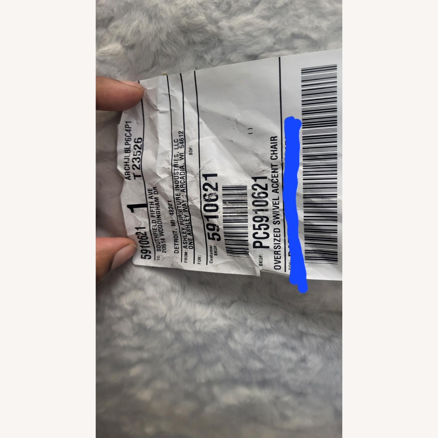 Snodoodle Oversized Swivel Accent Chair - image-1