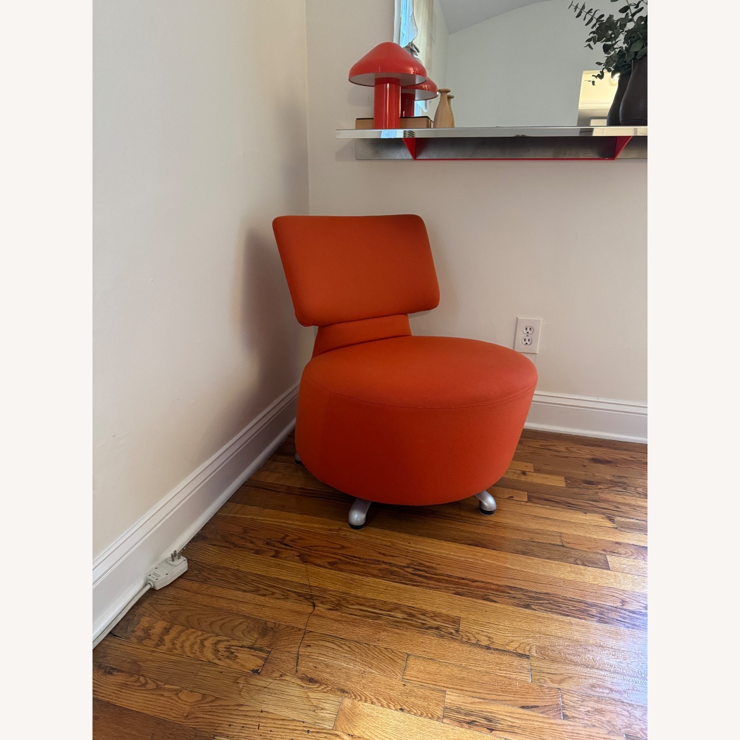 Cassina Toshiyuki Kita Orange Fabric Accent Chair - image-7