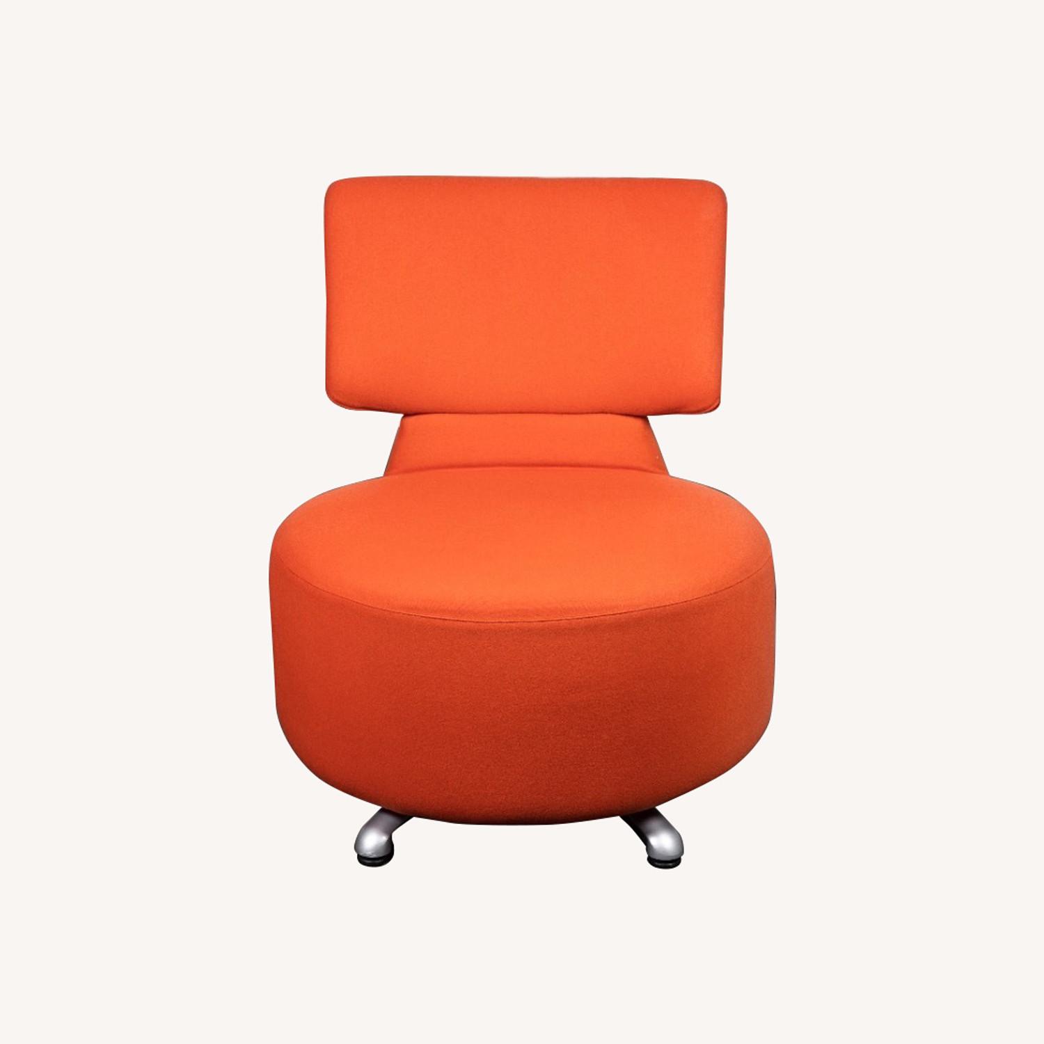 Cassina Toshiyuki Kita Orange Fabric Accent Chair - image-0