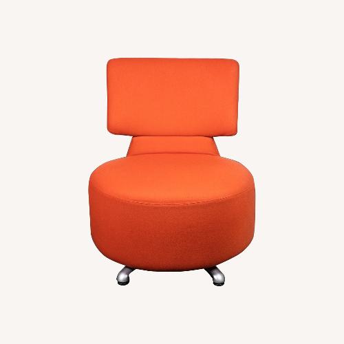 Used Cassina Toshiyuki Kita Orange Fabric Accent Chair for sale on AptDeco
