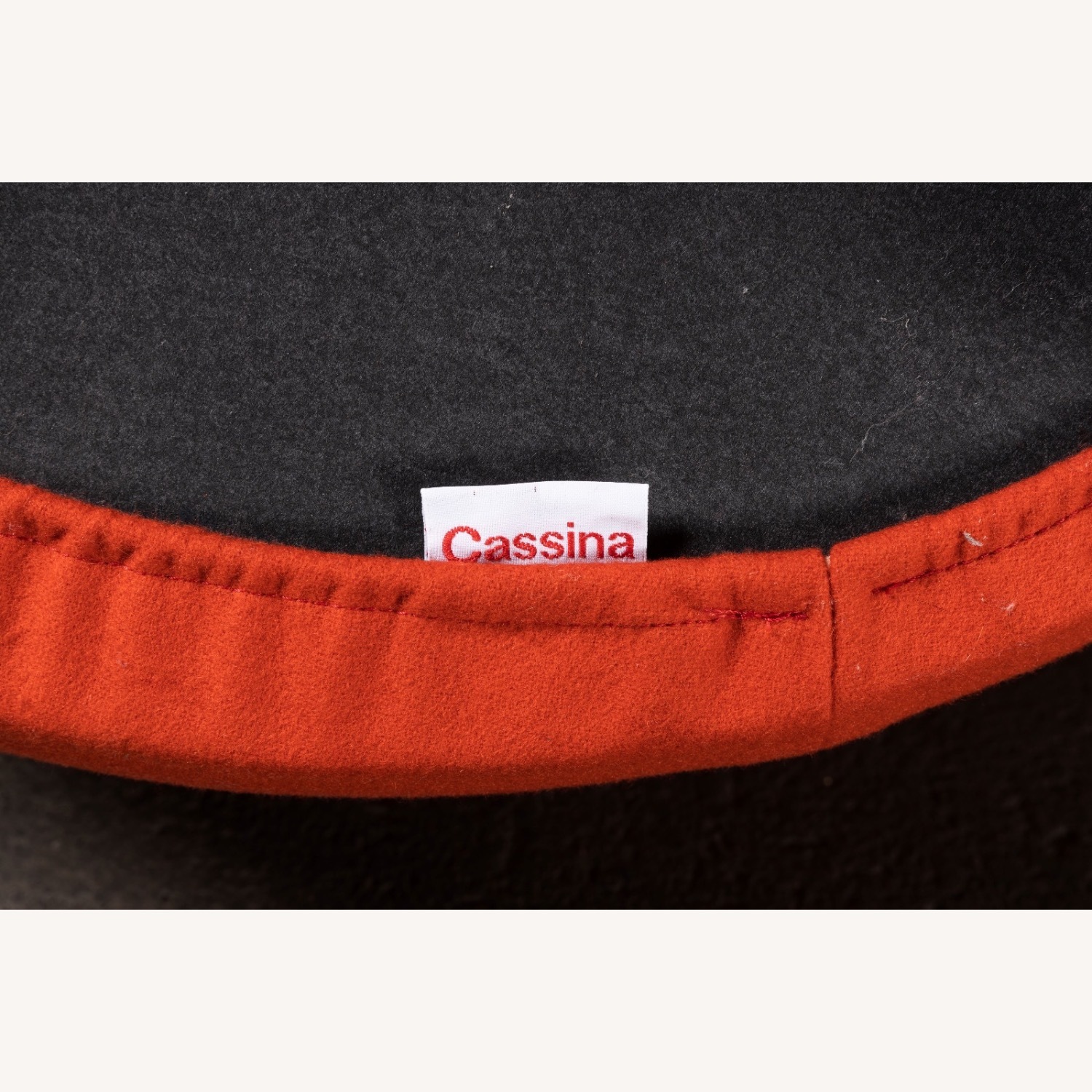 Cassina Toshiyuki Kita Orange Fabric Accent Chair - image-8