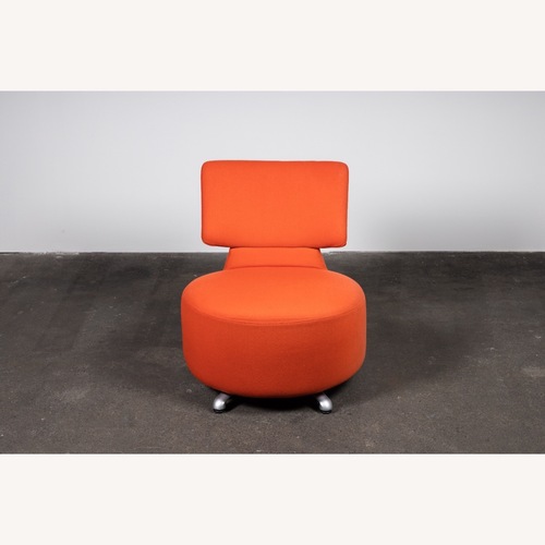 Used Cassina Toshiyuki Kita Orange Fabric Accent Chair for sale on AptDeco