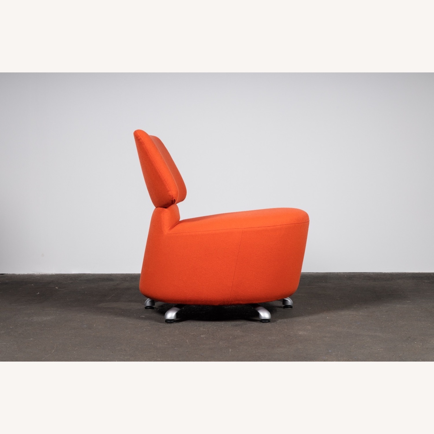 Cassina Toshiyuki Kita Orange Fabric Accent Chair - image-3