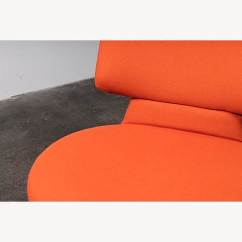 Used Cassina Toshiyuki Kita Orange Fabric Accent Chair for sale on AptDeco