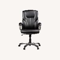 Amazon Black Faux Leather Office Chair