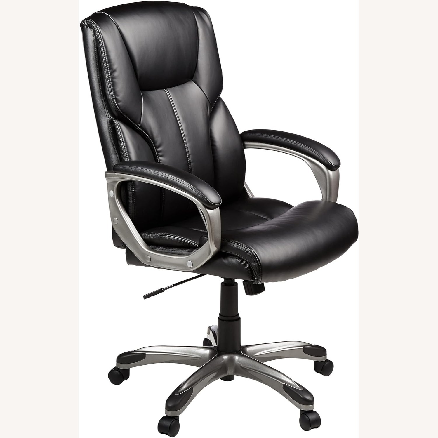 Amazon Black Faux Leather Office Chair - image-4