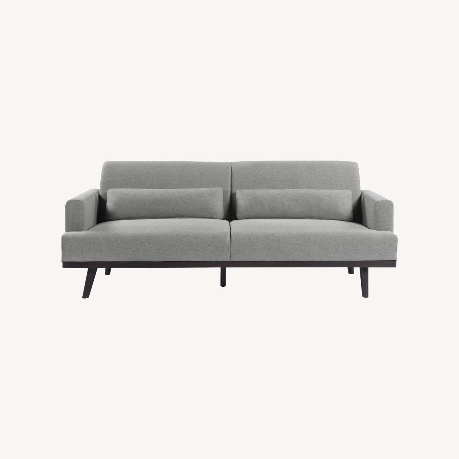 Mid-Century Style Sofa In Sharkskin Upholstery - image-0