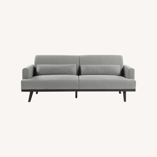 Used Mid-Century Style Sofa In Sharkskin Upholstery for sale on AptDeco