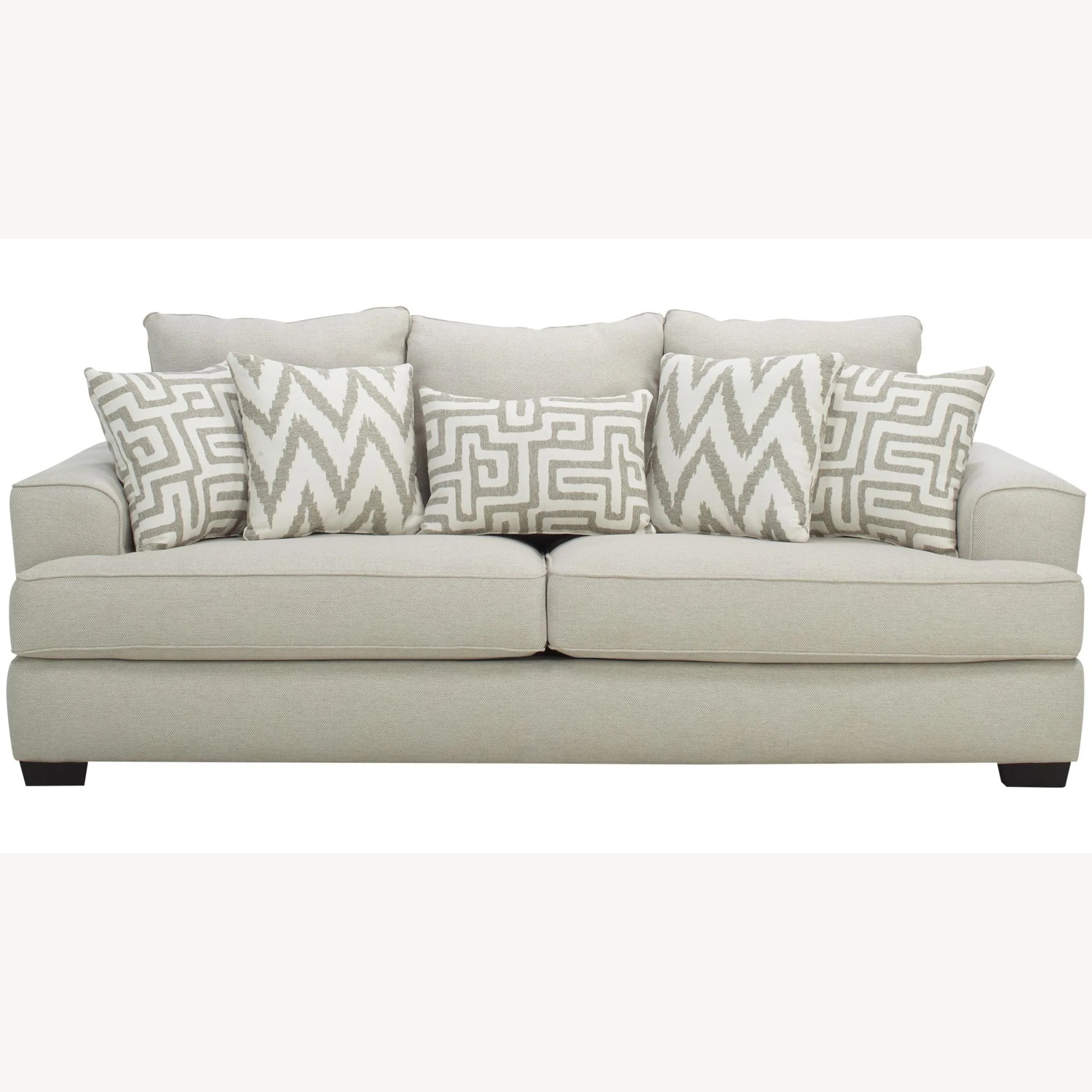 Raymour & Flanigan Marissa Chenille Natural Fabric 2 Seater Sofa - image-4