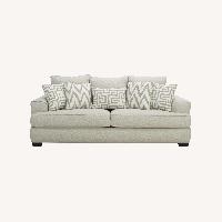Raymour & Flanigan Marissa Chenille Natural Fabric 2 Seater Sofa