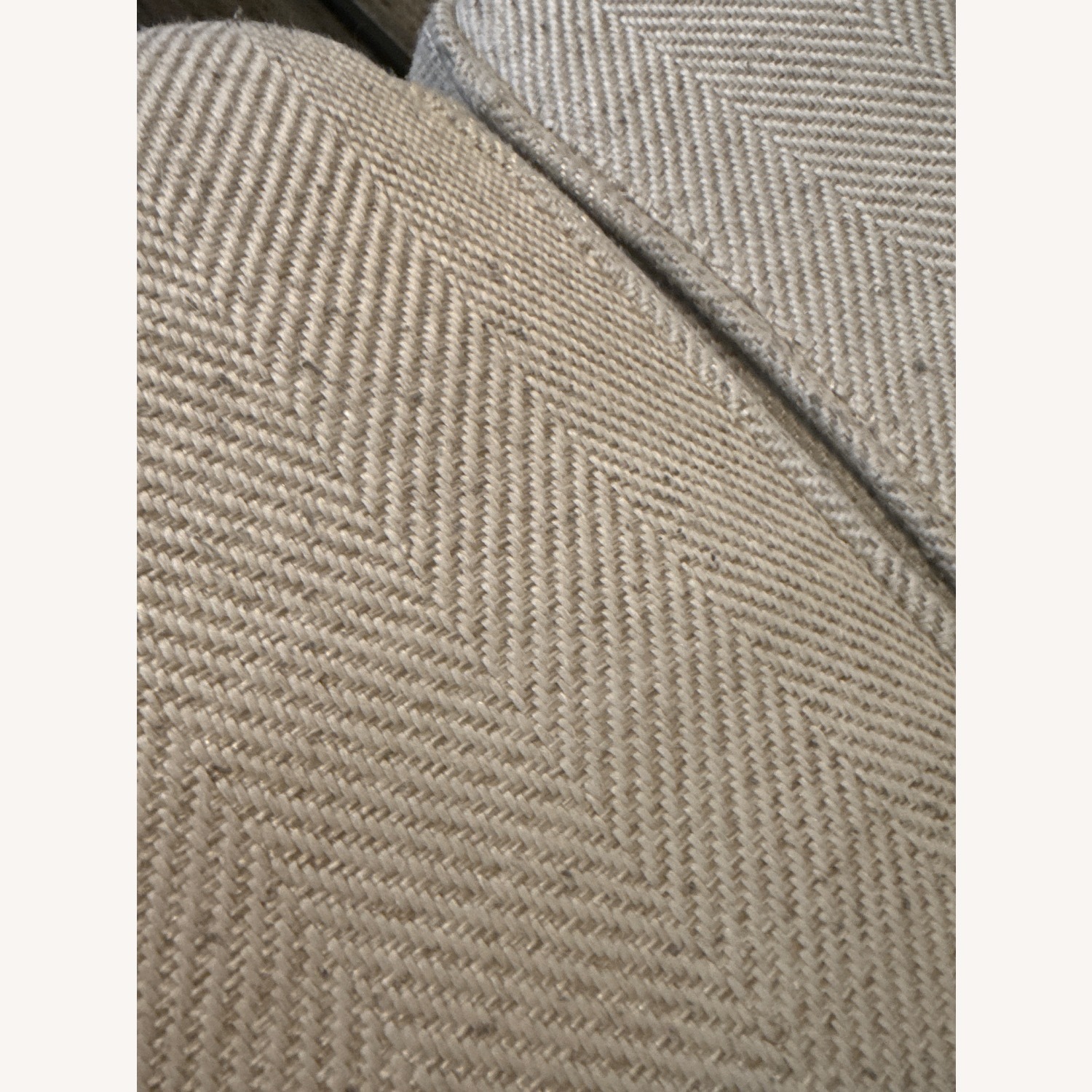 Raymour & Flanigan Marissa Chenille Natural Fabric 2 Seater Sofa - image-3