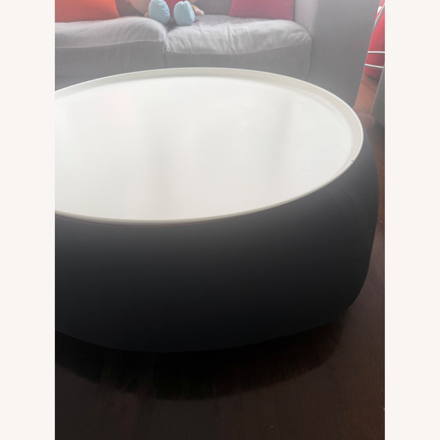 B&B Italia Black Fabric Coffee Table With Storage - image-3