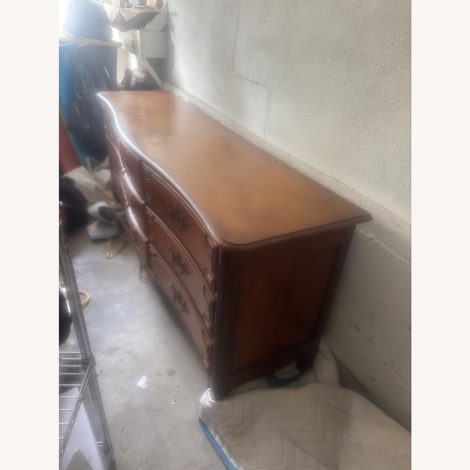 Baker French Louis XV Style Oak and Bombe Chest - image-2