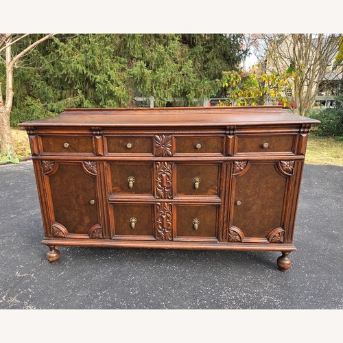 Used Cabinet Credenza Sideboard - Carved Antique for sale on AptDeco