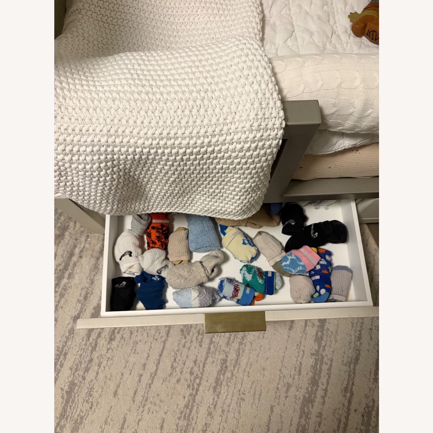 Restoration Hardware Clio Shagreen Crib Toddler Bed Kit - image-9