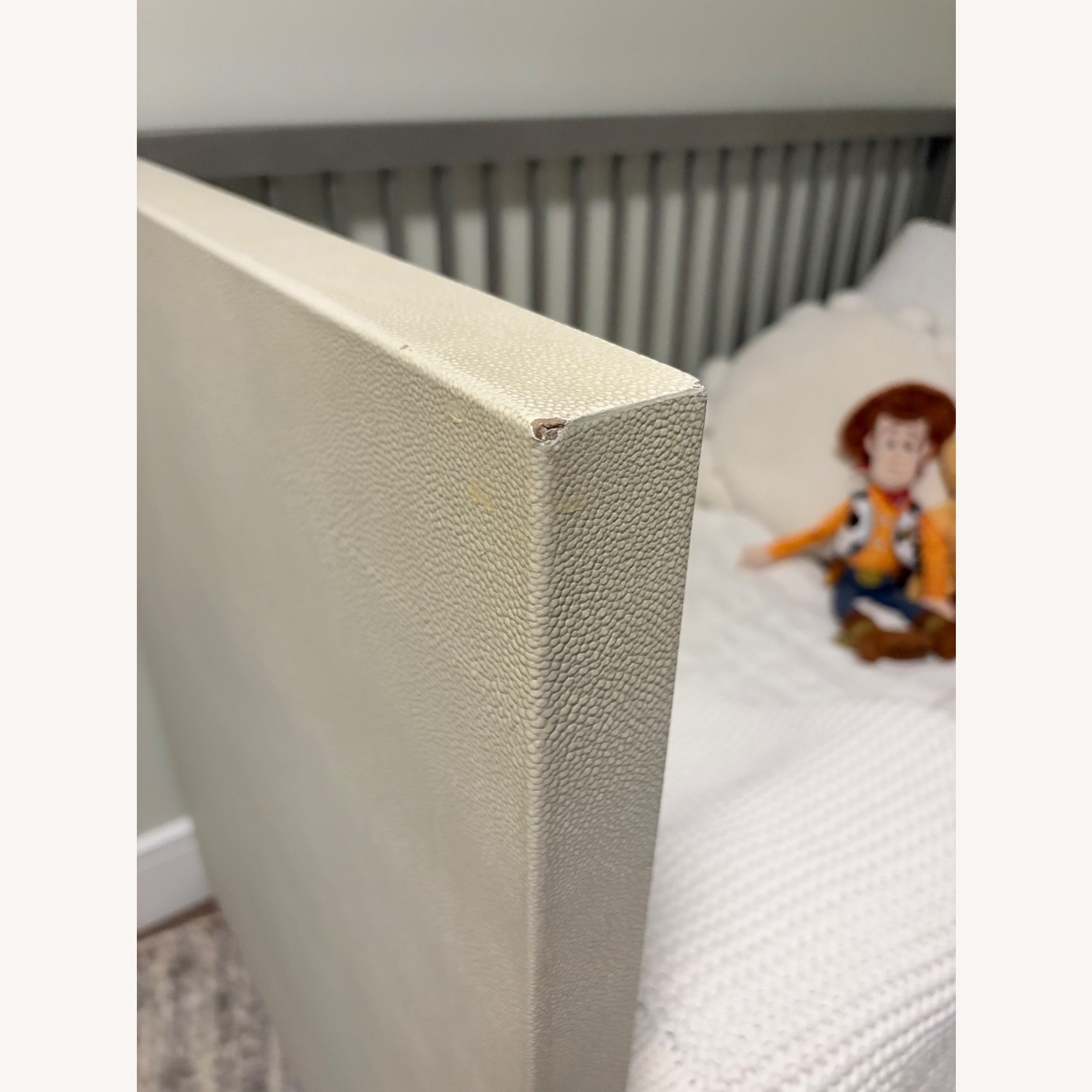Restoration Hardware Clio Shagreen Crib Toddler Bed Kit - image-7