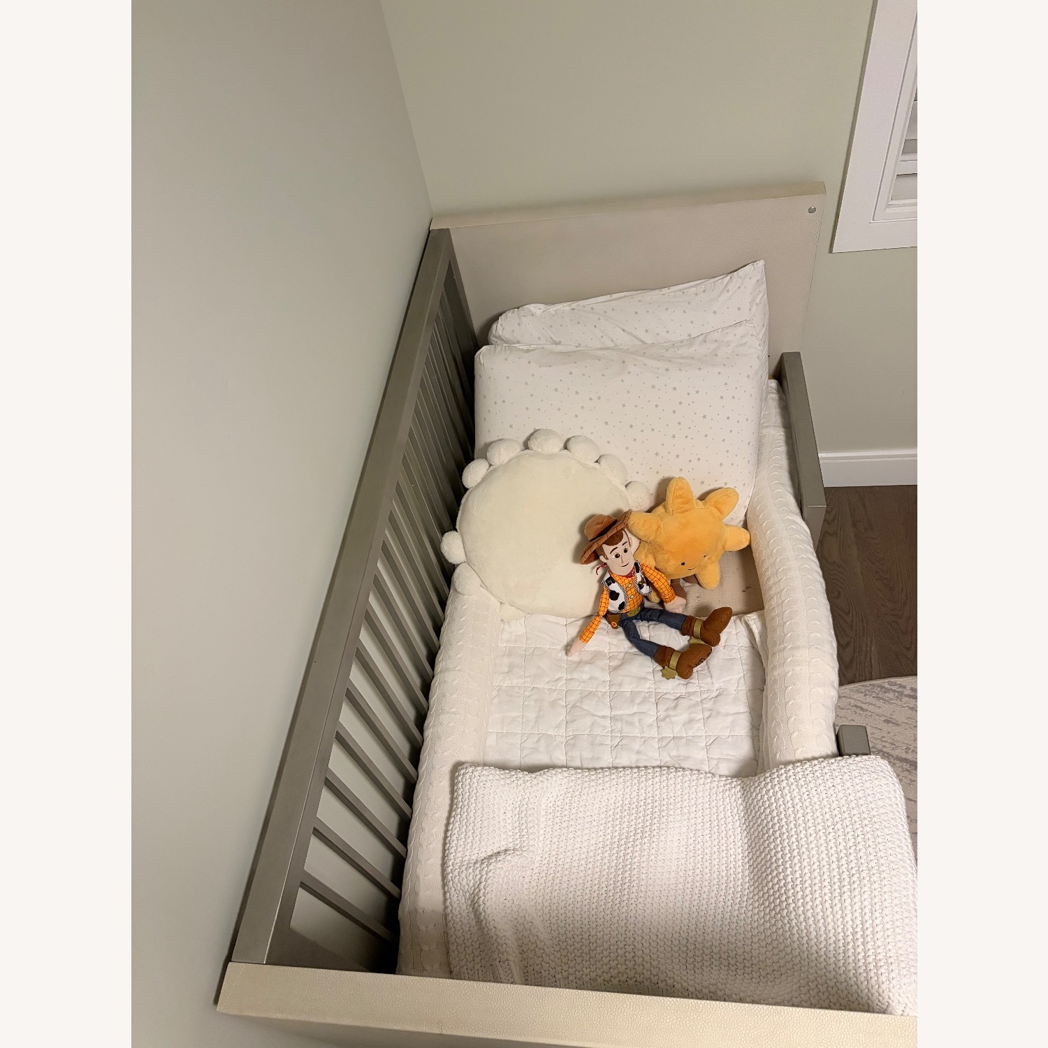 Restoration Hardware Clio Shagreen Crib Toddler Bed Kit - image-2