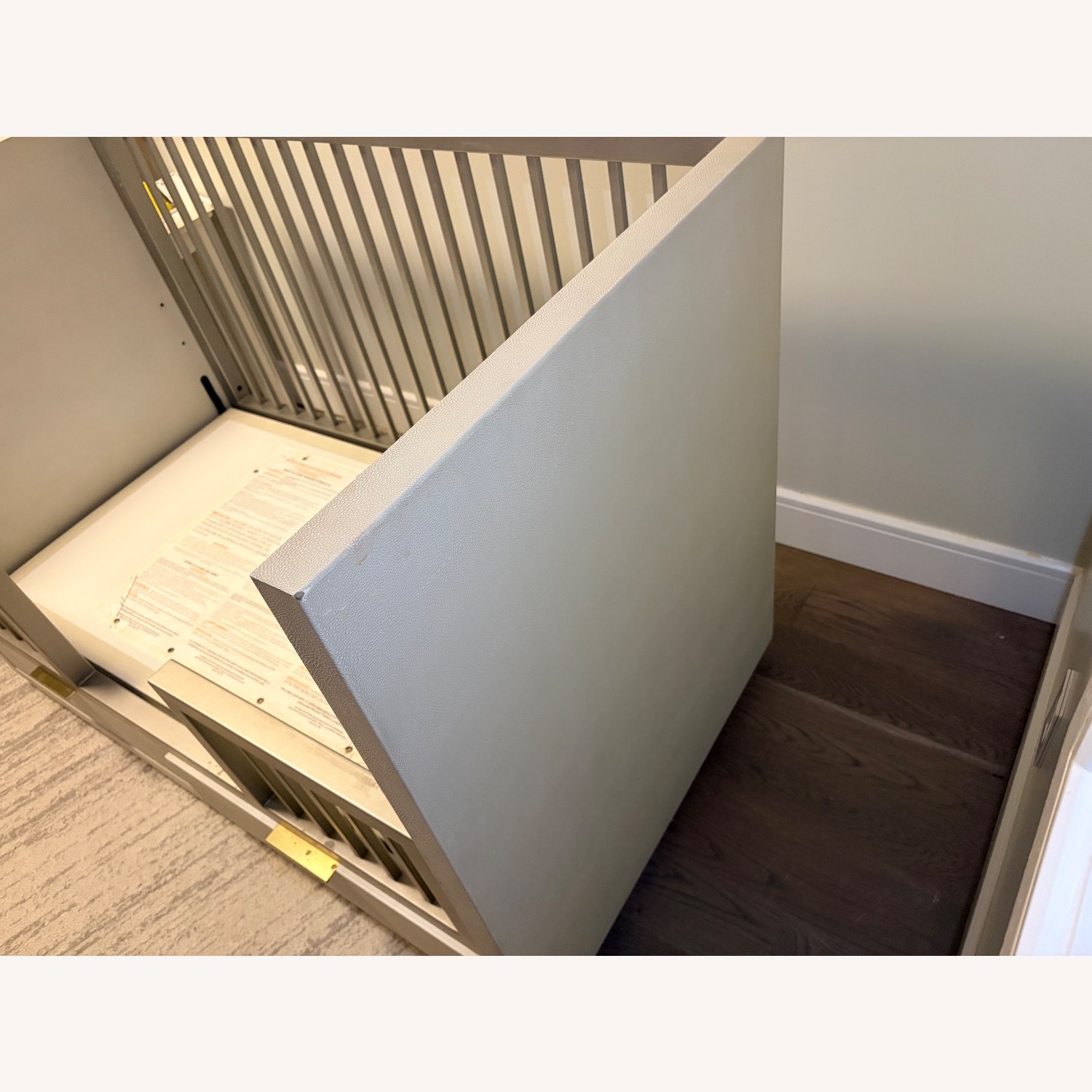 Restoration Hardware Clio Shagreen Crib Toddler Bed Kit - image-15