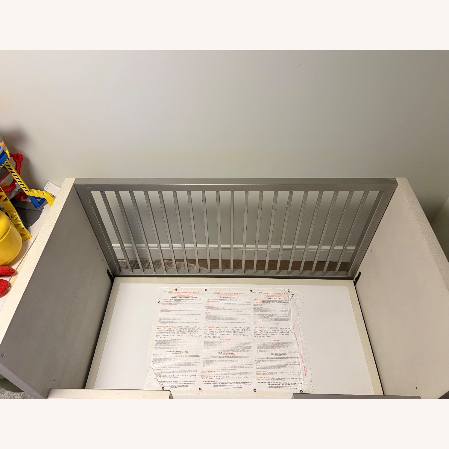 Restoration Hardware Clio Shagreen Crib Toddler Bed Kit - image-11