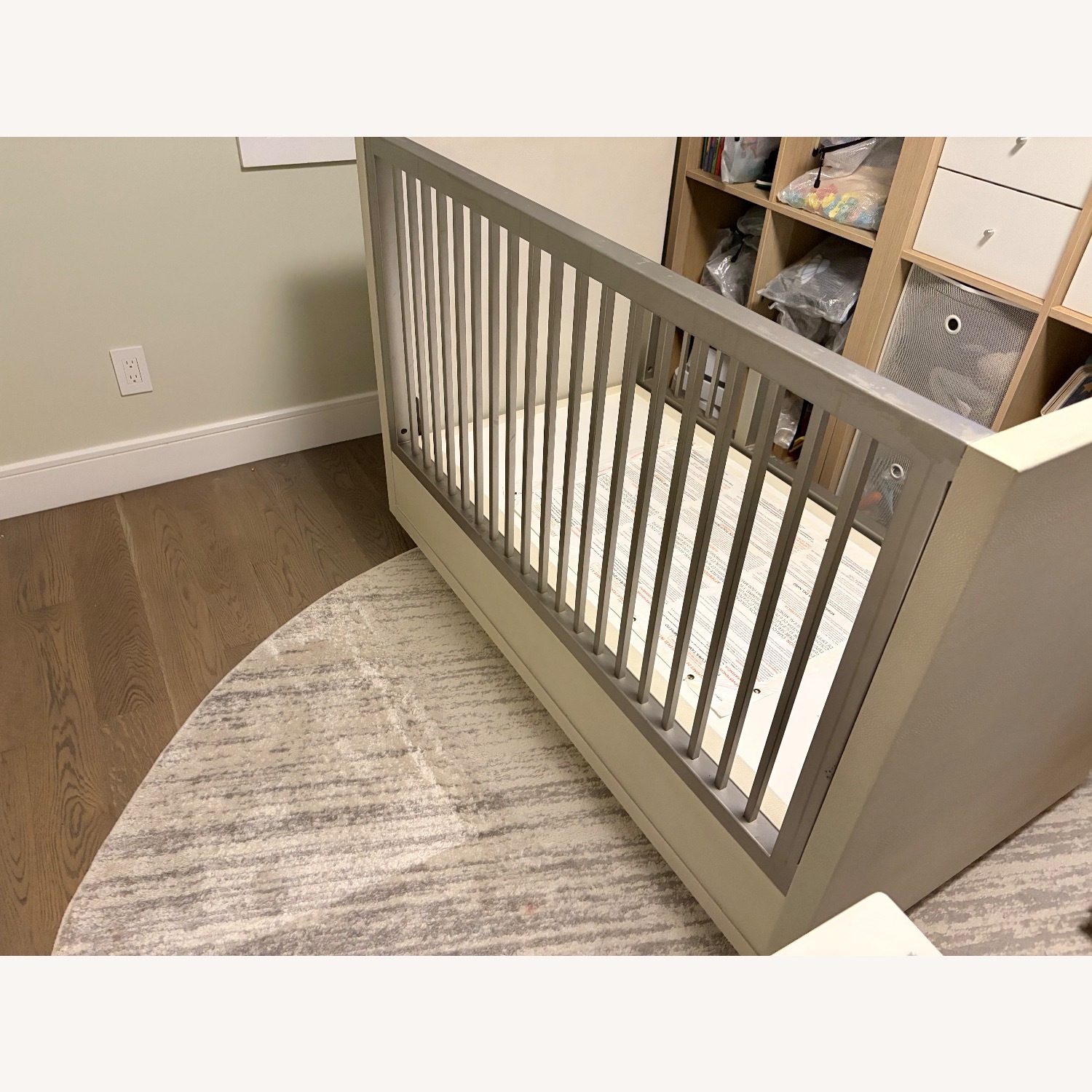 Restoration Hardware Clio Shagreen Crib Toddler Bed Kit - image-18