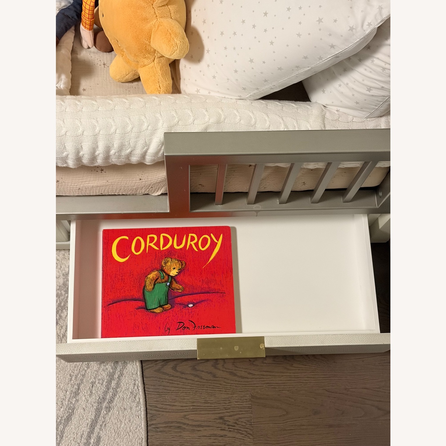 Restoration Hardware Clio Shagreen Crib Toddler Bed Kit - image-10