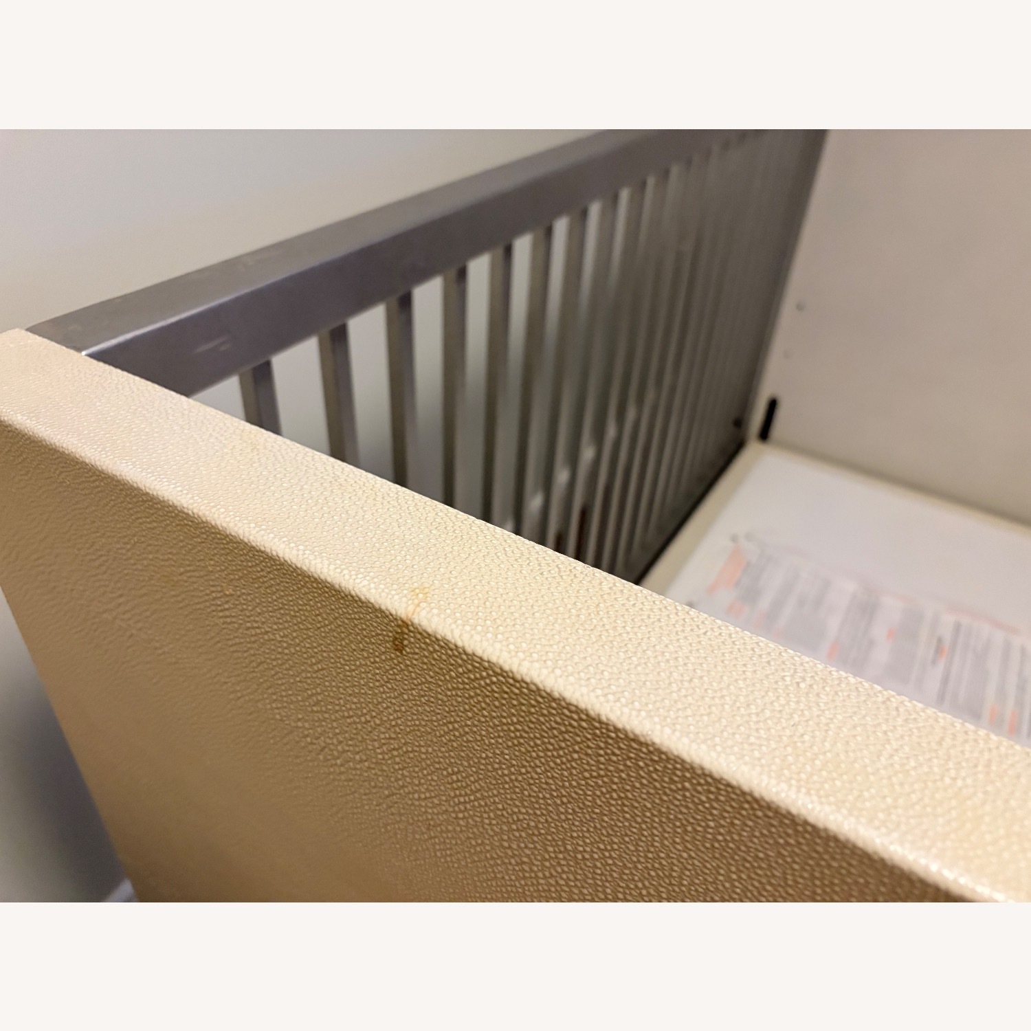 Restoration Hardware Clio Shagreen Crib Toddler Bed Kit - image-14