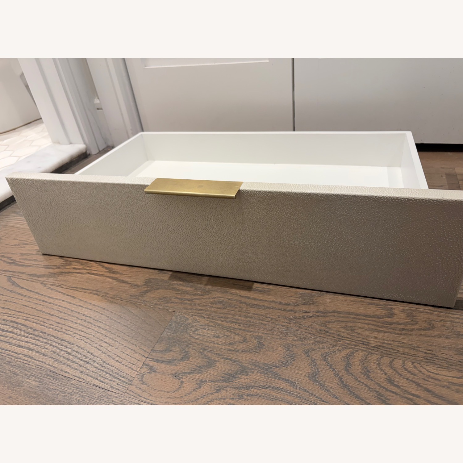 Restoration Hardware Clio Shagreen Crib Toddler Bed Kit - image-25