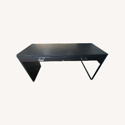 Used Ebern Designs Modern Writing Desk with 2 Drawers for sale on AptDeco