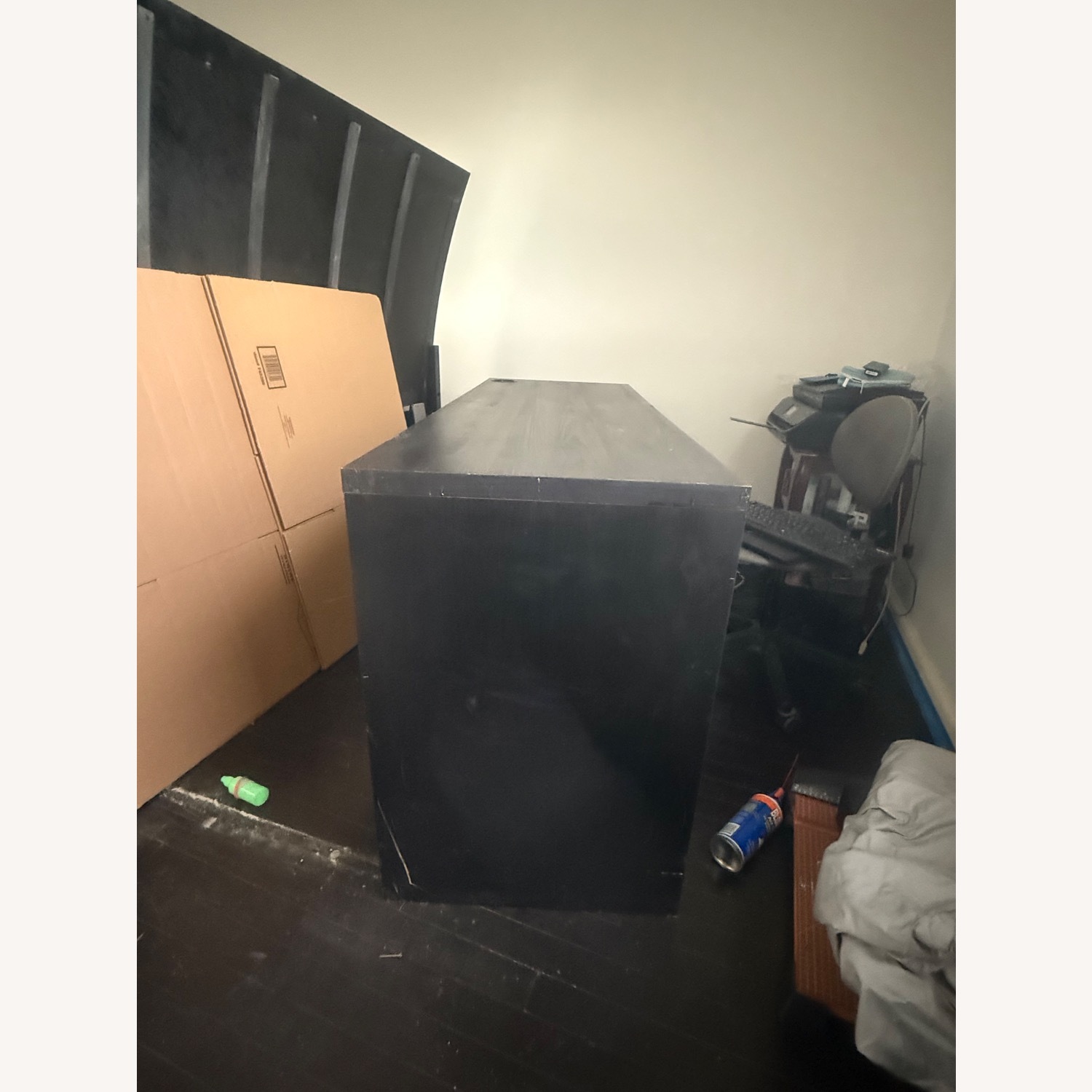 Ebern Designs Modern Writing Desk with 2 Drawers - image-2