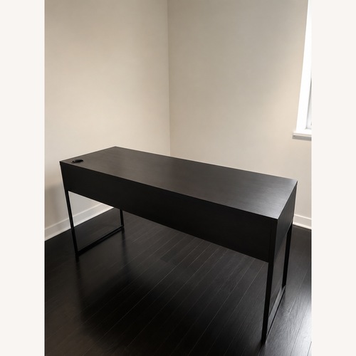 Used Ebern Designs Modern Writing Desk with 2 Drawers for sale on AptDeco