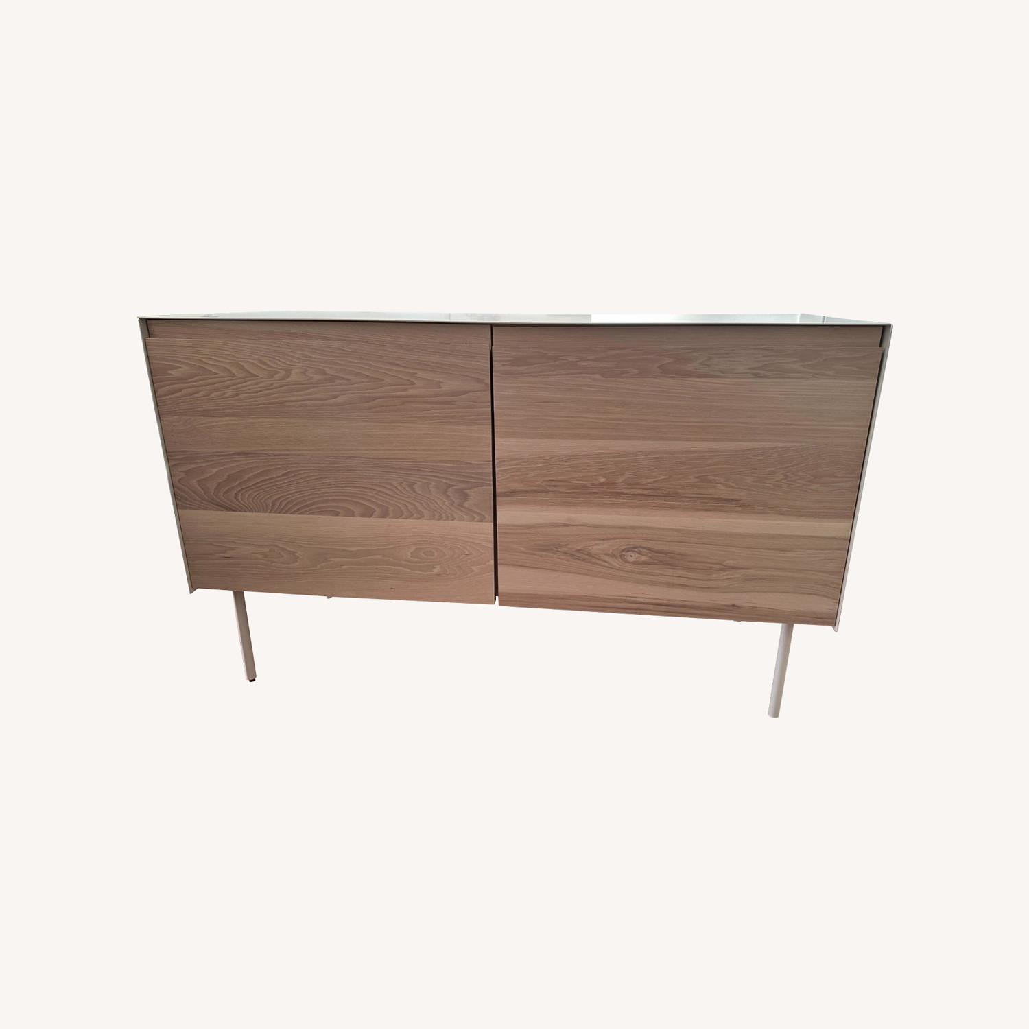 Blu Dot Clad White Wood Sideboard - image-0