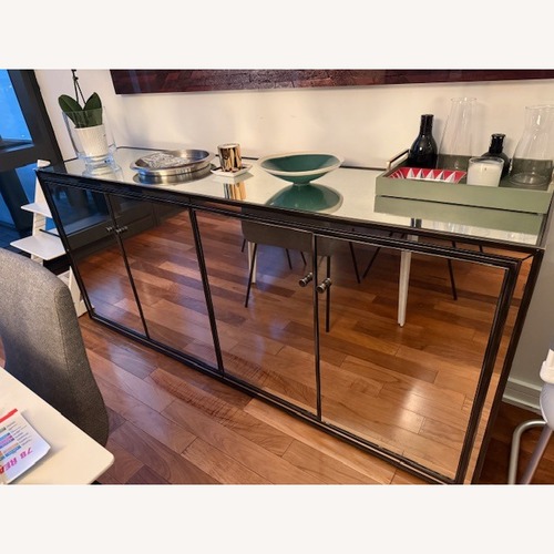 Used Restoration Hardware Strand Mirrored Sideboard Large Sideboard for sale on AptDeco