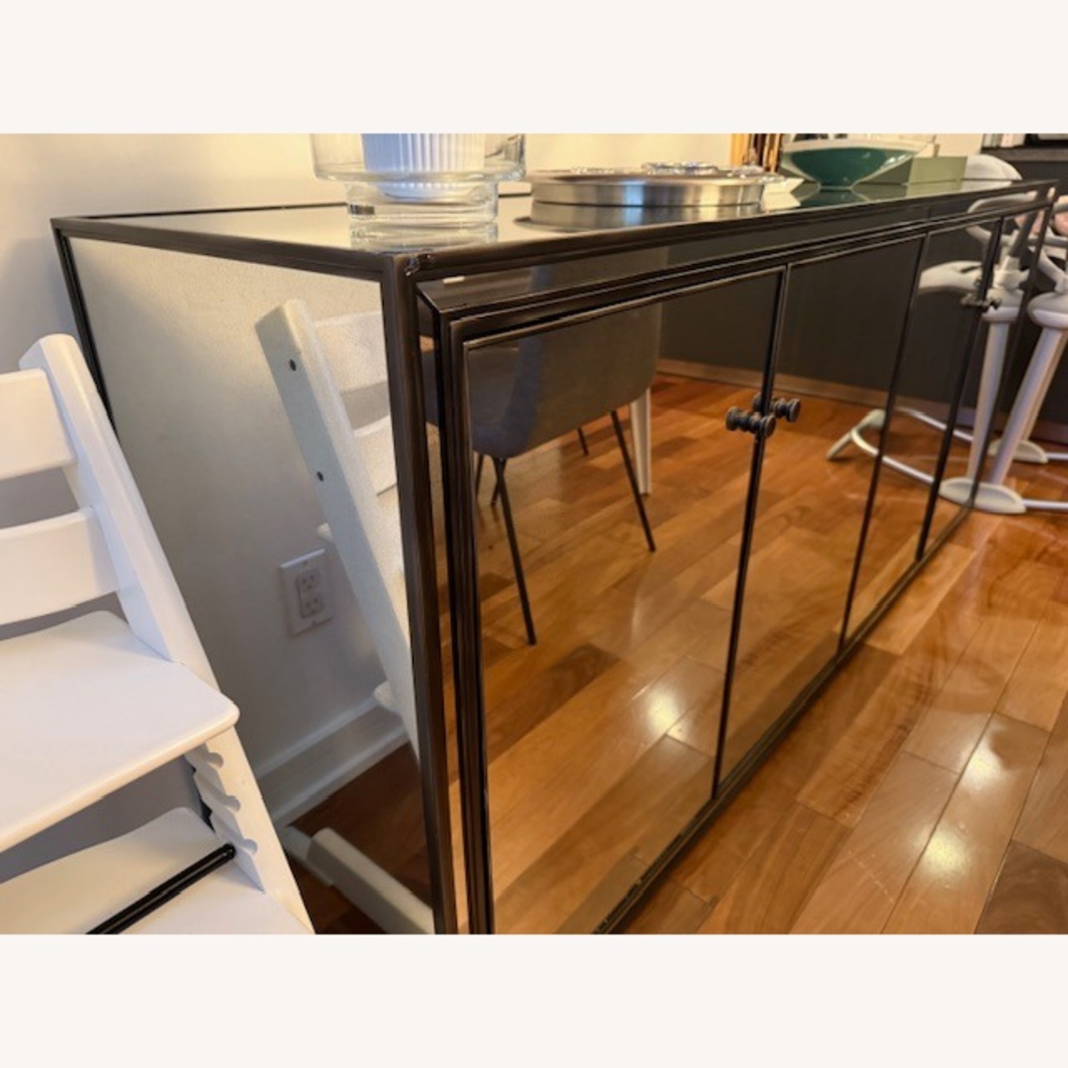Restoration Hardware Strand Mirrored Sideboard Large Sideboard - image-3