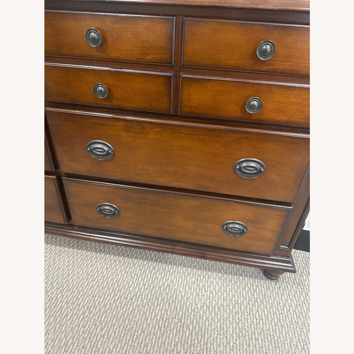 Dark Brown Wood Dresser - image-5