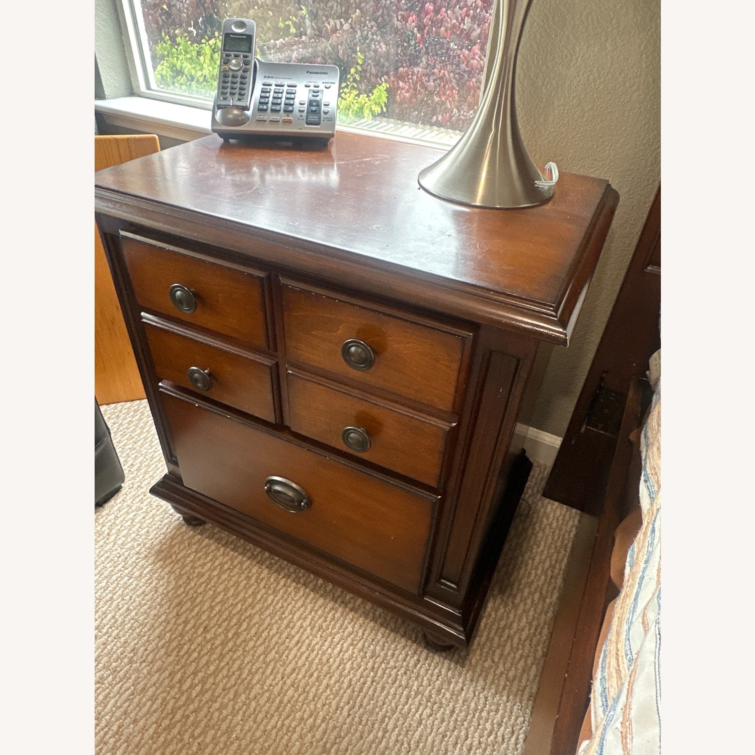 Dark Brown Wood Nightstands - image-4
